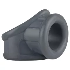 Boners - anneau pénis et testicules 2en1 - silicone gris