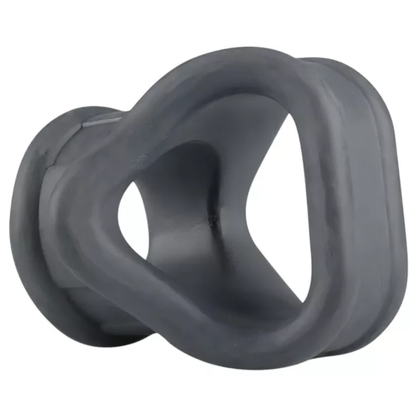 Boners - anneau pénis et testicules 2en1 - silicone gris