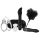 Coffret AmourBoxxx I Love Diamonds - Kit Bondage 6 pièces - Noir et Argent