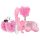 LoveBoxxx I Love Pink - Kit bondage vibrant (6 pièces) - rose