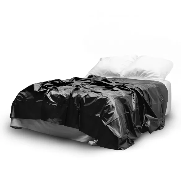 Easytoys - drap housse laqué - 180x230 cm - noir