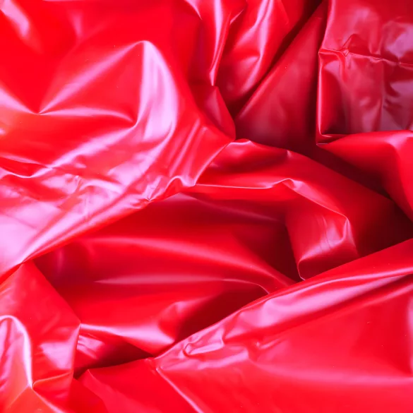 Easytoys - drap imperméable effet laqué - 180x230 cm - rouge