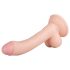 Real Fantasy Vince - Dildo avec testicules et prépuce - 19,5cm (naturel)