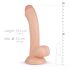 Real Fantasy Vince - Dildo avec testicules et prépuce - 19,5cm (naturel)