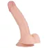 Real Fantasy Derek - gode réaliste avec testicules - 22cm - couleur chair