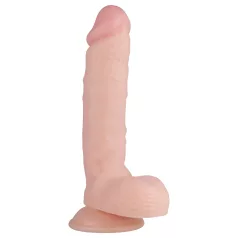   Real Fantasy Glynn - gode réaliste avec testicules - 25cm - couleur chair