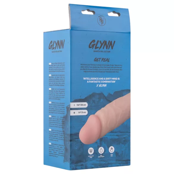 Real Fantasy Glynn - gode réaliste avec testicules - 25cm - couleur chair