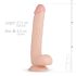 Real Fantasy Elvin - dildo réaliste avec testicules - 28cm (naturel)