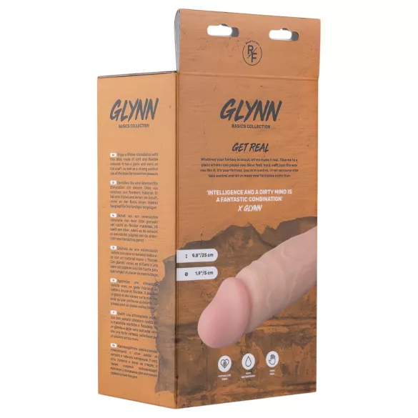 Real Fantasy Glynn - vibromasseur réaliste rechargeable - 25cm - chair