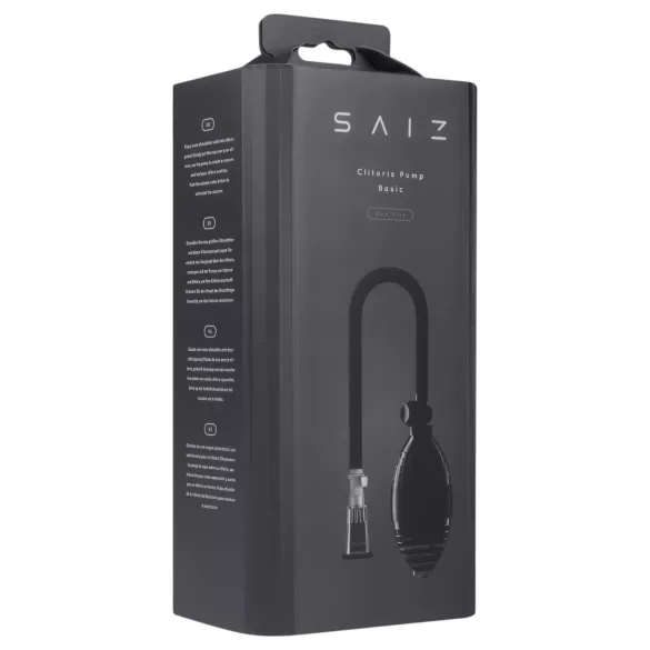 Saiz Basic - pompe clitoridienne - transparent/noir