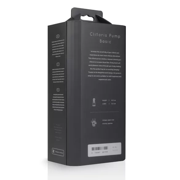 Saiz Basic - pompe clitoridienne - transparent/noir