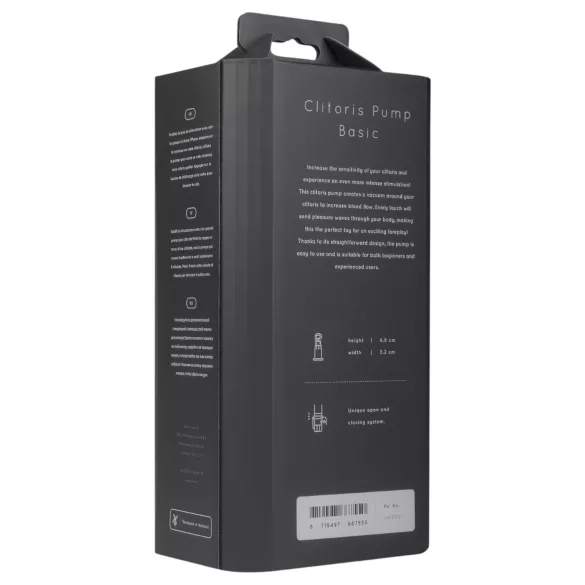 Saiz Basic - pompe clitoridienne - transparent/noir