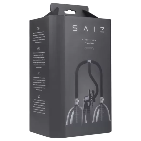 Saiz Premium - tire-lait double électrique - petit - transparent/noir