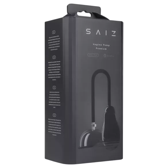 Saiz Premium - pompe vaginale automatique - transparent/noir