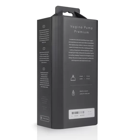 Saiz Premium - pompe vaginale automatique - transparent/noir