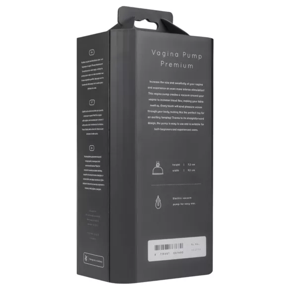 Saiz Premium - pompe vaginale automatique - transparent/noir