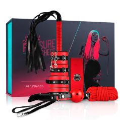 Coffre Secret - set BDSM avancé 10 pièces (rouge)