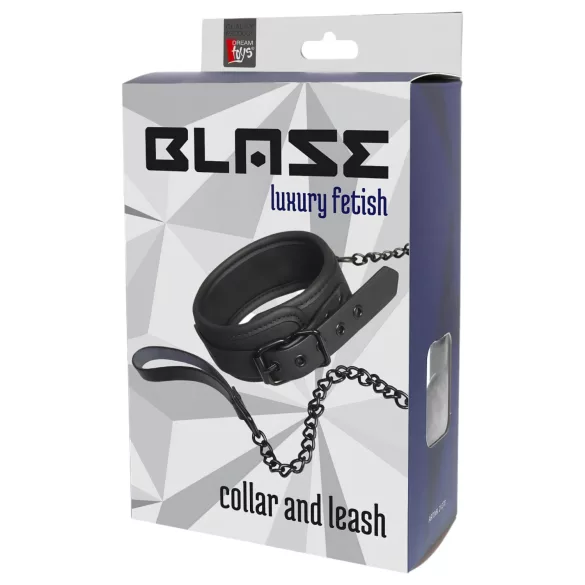 Blaze - collier et laisse - noir