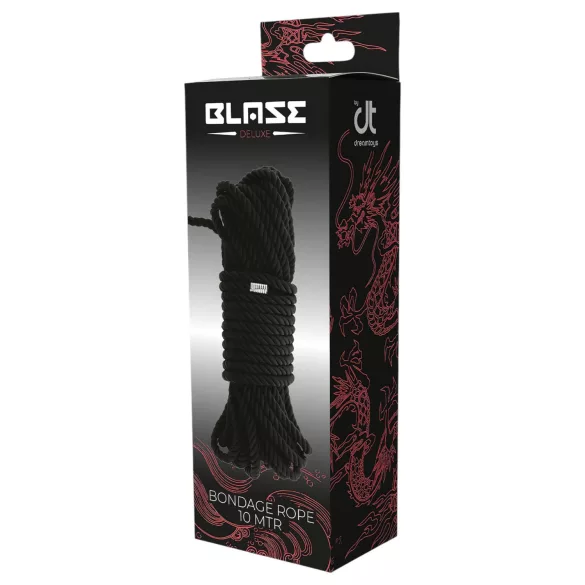 Blaze - corde kinbaku bondage - 10 m - noir