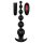 Cheeky Love - vibromasseur anal à perles radio, rechargeable (noir)