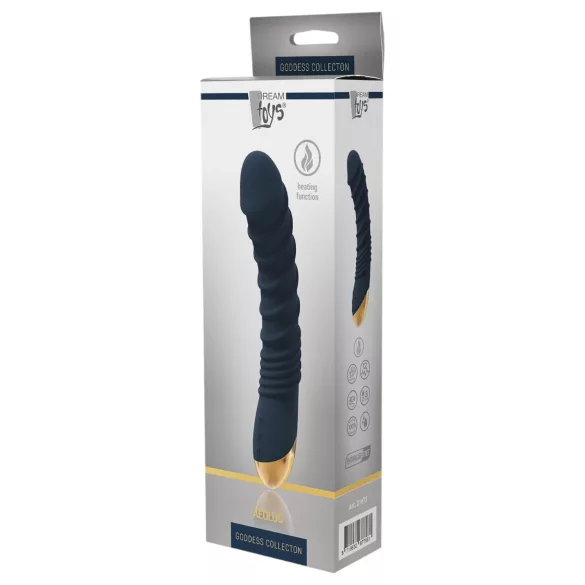 Goddess Aeolus - vibromasseur point G chauffant - silicone bleu