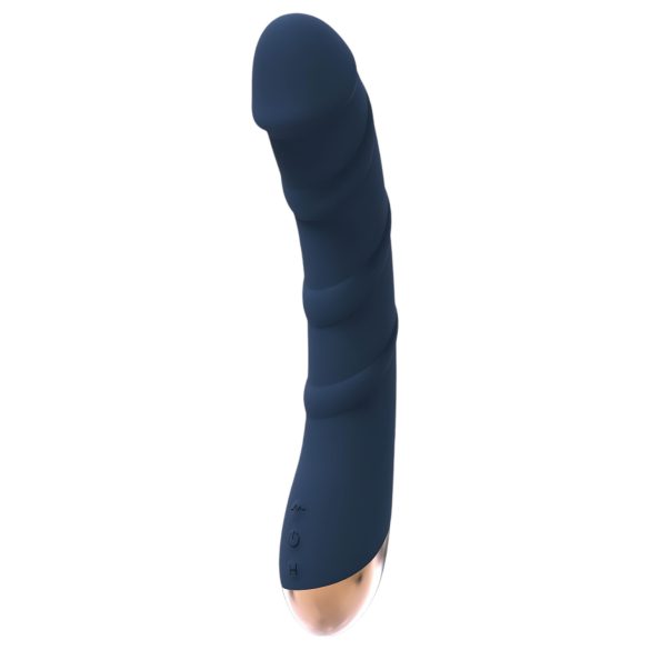 Goddess Atlas - Vibrateur waterproof chauffant pour le point G (bleu, rechargeable)
