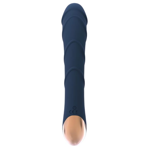 Goddess Atlas - vibromasseur point G rechargeable chauffant étanche bleu