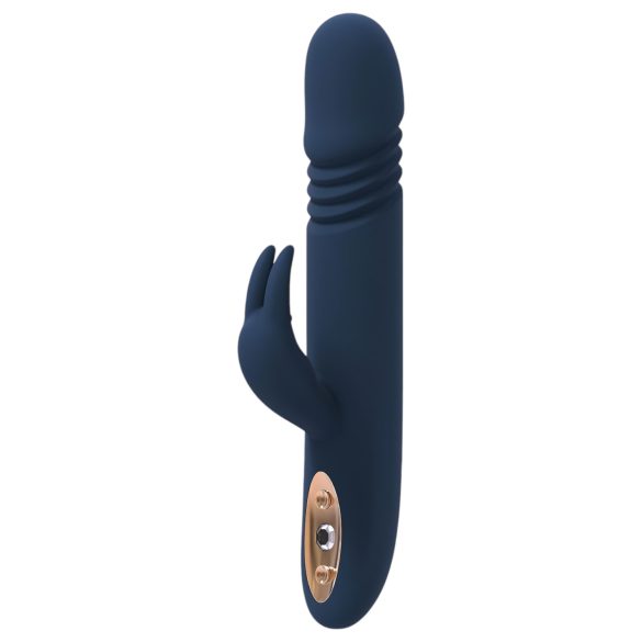 Goddess Zephyros - Vibrateur pousseur bleu, étanche, avec bras clitoridien