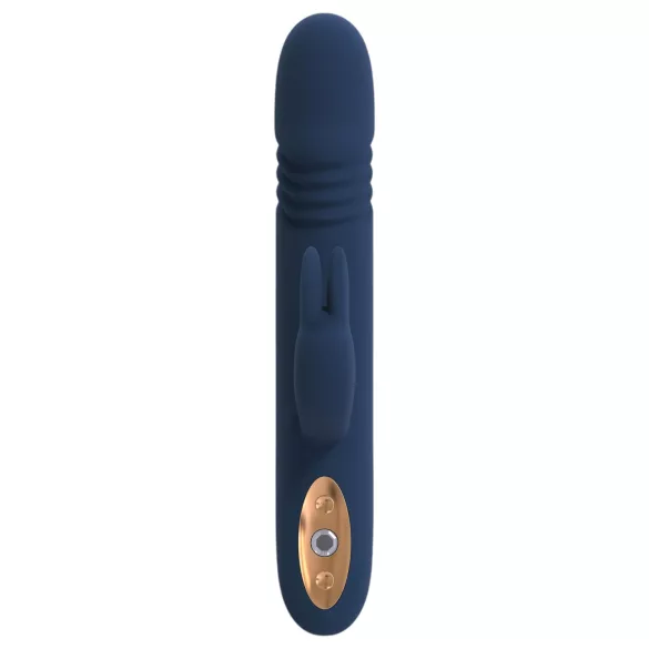 Goddess Zephyros - vibromasseur rabbit pulsant waterproof - silicone bleu