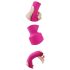 Baguette d'Amour Chauffante - Vibrateur rose rechargeable et massant