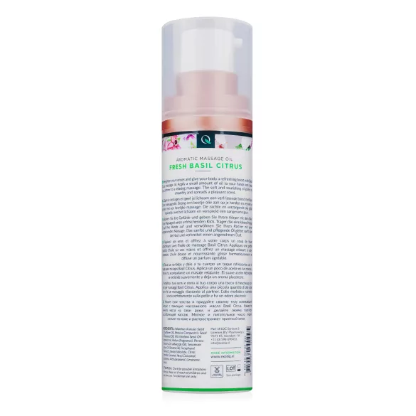Exotiq - huile de massage parfumée basilic-citron (100ml)
