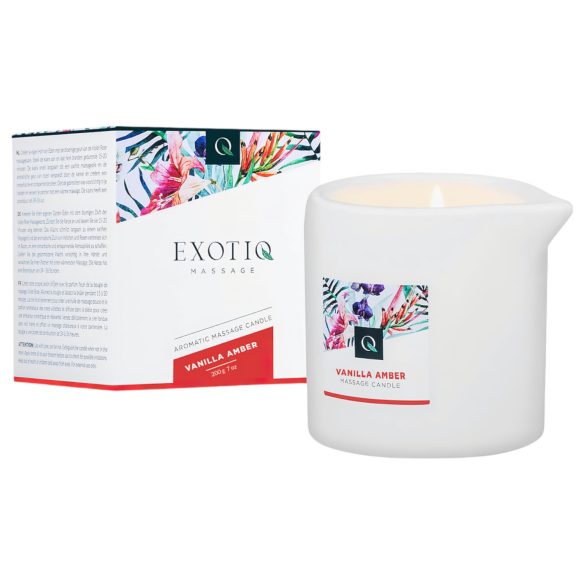 Exotiq - Bougie de massage - vanille-ambre (200g)