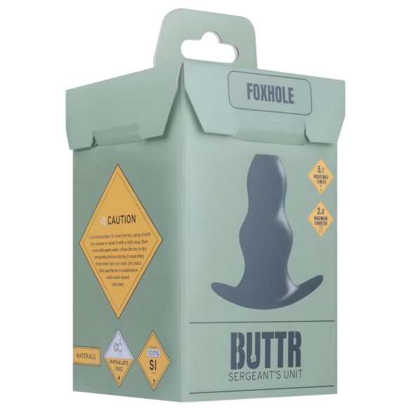 BUTTR - gode ceinture anal creux - silicone noir