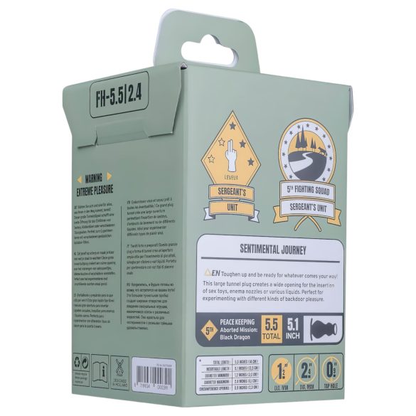 BUTTR - gode ceinture anal creux - silicone noir