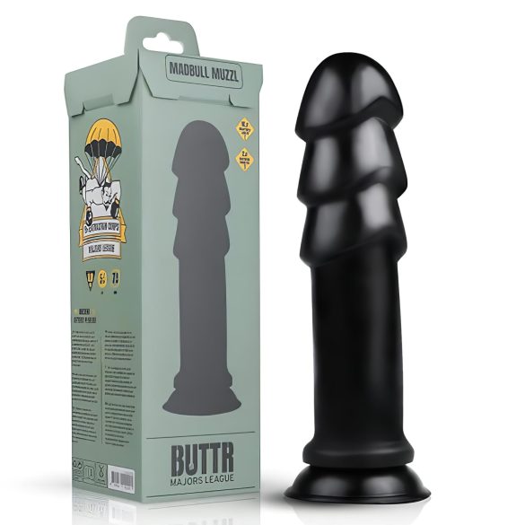 BUTTR Madbull Muzzl - gode ventouse (noir)