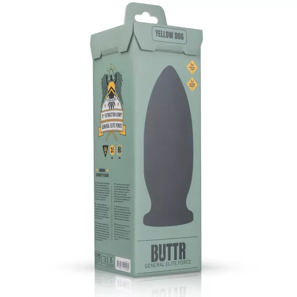BUTTR Yellow Dog - gode ceinture ventouse - noir