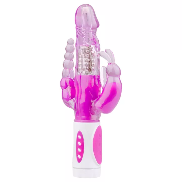 Easytoys Raving Rabbit - vibromasseur triple branches (rose)