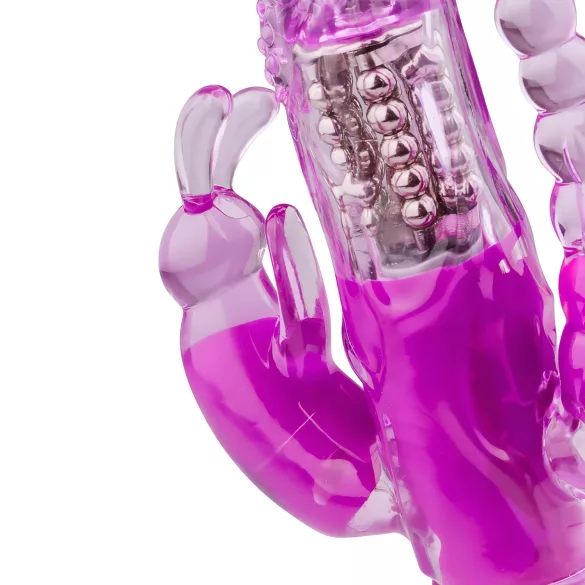 Easytoys Raving Rabbit - vibromasseur triple branches (rose)