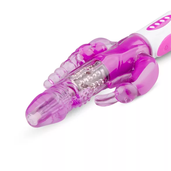 Easytoys Raving Rabbit - vibromasseur triple branches (rose)