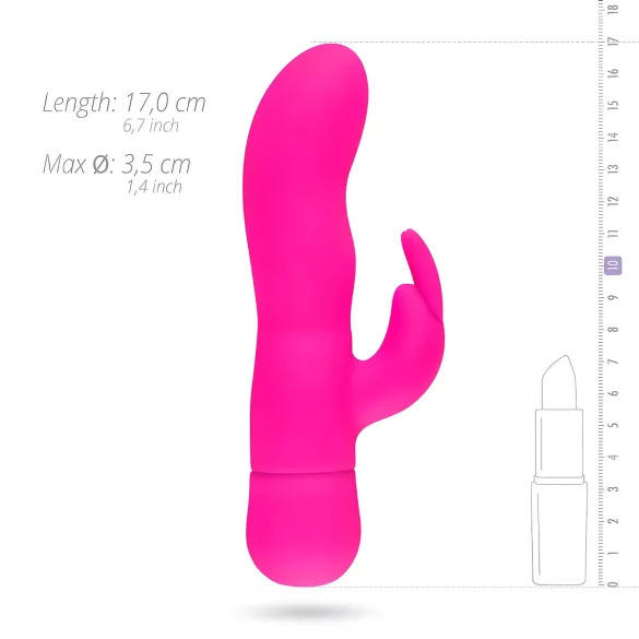 Easytoys Mad Rabbit - vibromasseur lapin stimulateur clitoris - silicone rose