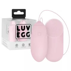   LUV EGG - œuf vibrant portable avec batterie rechargeable et télécommande radio (rose)
