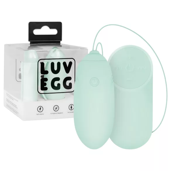 LUV EGG - œuf vibrant radio rechargeable et portable (vert)