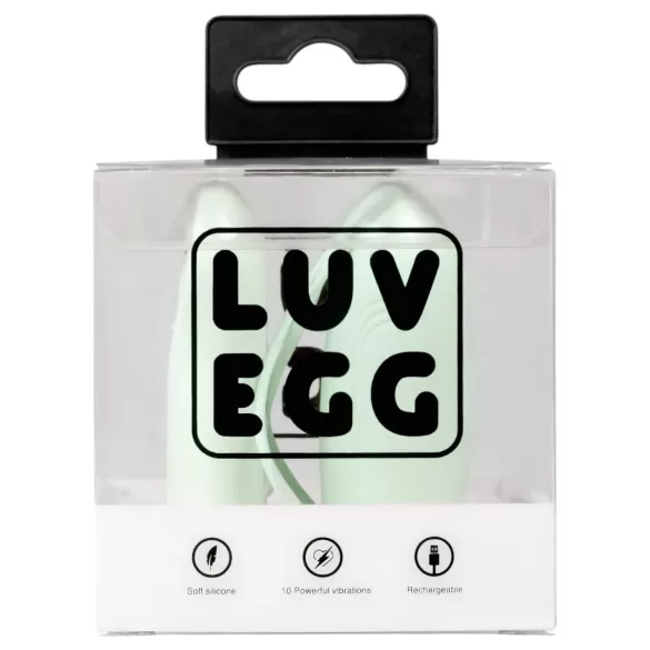 LUV EGG - œuf vibrant radio rechargeable et portable (vert)