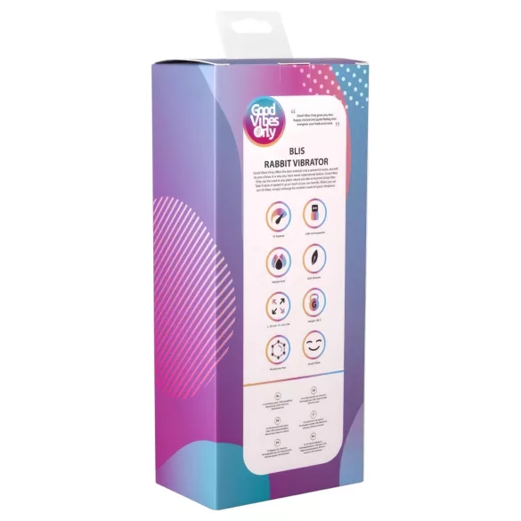 Good Vibes Only Blis Rabbit - vibromasseur rabbit avec stimulateur clitoris