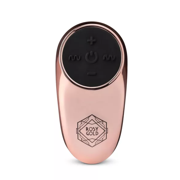 Rosy Gold - œuf vibrant étanche - télécommande - métal rose doré
