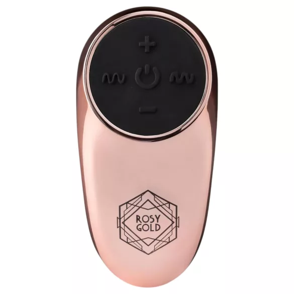 Rosy Gold - œuf vibrant étanche - télécommande - métal rose doré