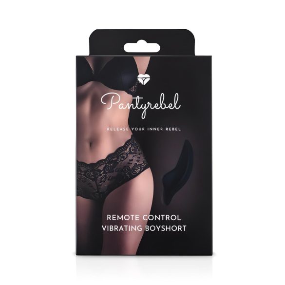 Pantyrebel - culotte vibrante télécommandée sans fil rechargeable - noir (S-L)