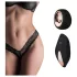 Pantyrebel - string vibrateur en dentelle noir, sans fil et radio (taille S-L)
