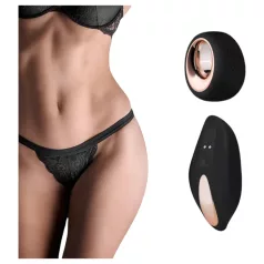   Pantyrebel - string noir vibrant, sans fil et radio, rechargeable (taille S-L)