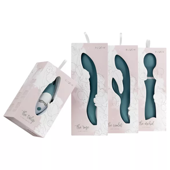 Bloom Violet Rabbit - vibromasseur point G avec stimulateur clitoris - turquoise
